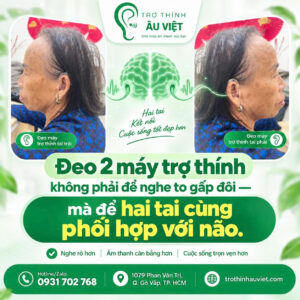 ĐEO 2 MÁY TRỢ THÍNH